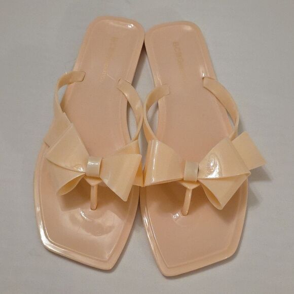 BRAND NEW GCBGENERATION LIMA BOWNOT DESIGN SLIP ON SANDALS - Picture 3 of 16